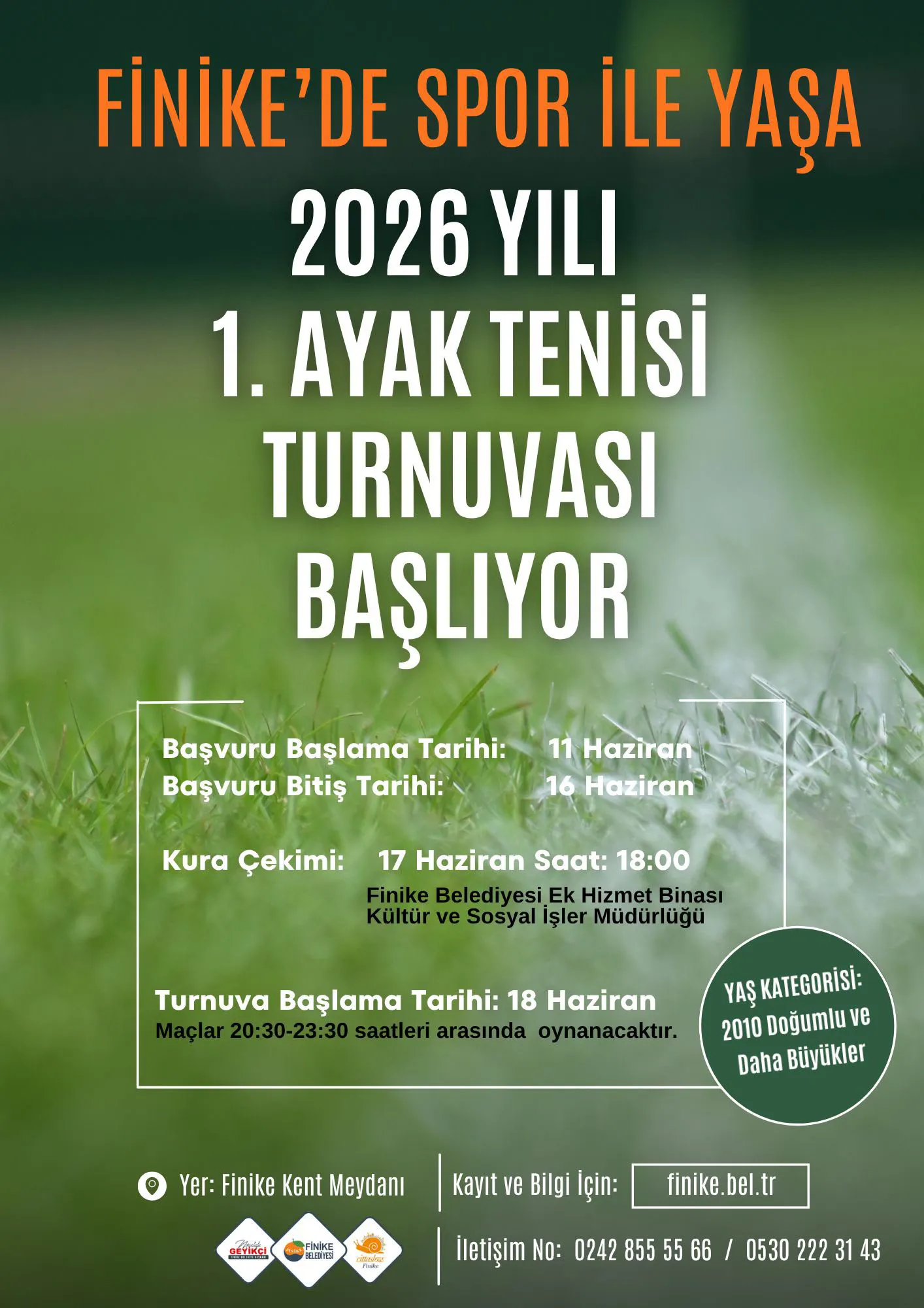 1. Ayak Tenisi Turnuvası